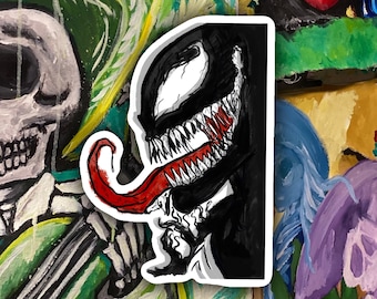 Symbiote Vinyl Sticker | Handmade Waterproof Decal