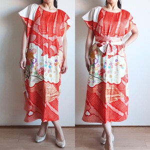Kimono Fabric Dress Etsy