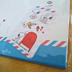Snoopy Letter Writing Set, Peanuts Snoopy Stationery, Pen Pal Snail ...
