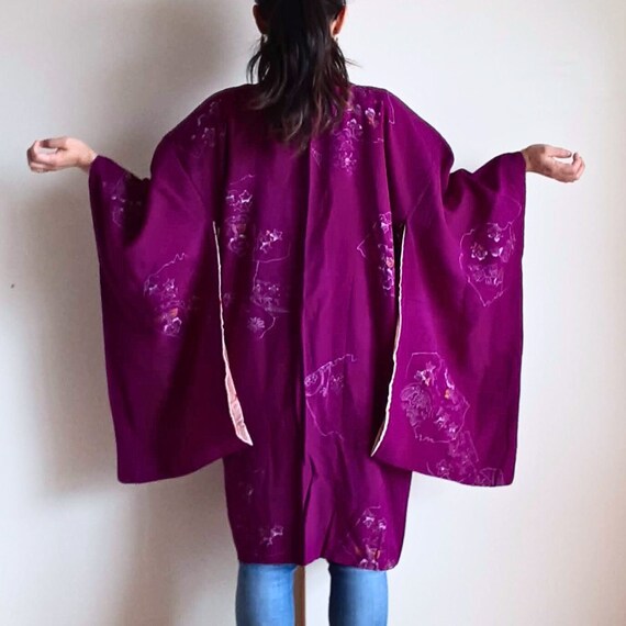 Purple kimono jacket outlet