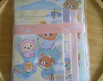 Rilakkuma letter writing set, San-X Japanese kawaii stationery set, Pen pal, Snail mail supply