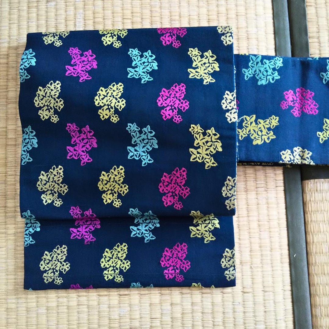 Japanese Antique Obi Belt, Sash Belt for Kimono, Nagoya Obi, Teal - Etsy