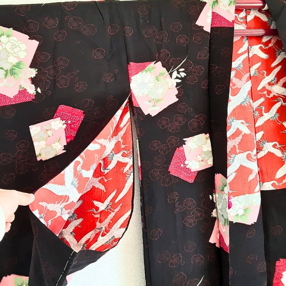 Antique kimono haori jacket, Japanese authentic k… - image 9