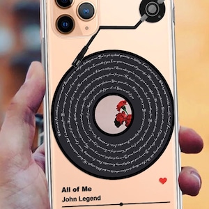 Custodia regalo per anniversario con testo della canzone per iPhone 14 13 X 15 16 Pro Max mini Xr 7 8 plus se 2020 Cover per Samsung s23 20 10 Custodia Google Pixel