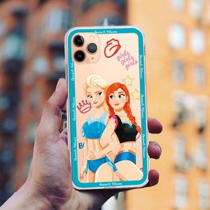 Custodia per iPhone Frozen Princess: cover trasparente in silicone, regalo divertente