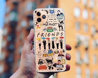 Friends TV Show iPhone 17/16/15 Case: Clear Silicone Funny Gift
