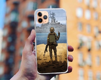 Ukraine Warship iPhone & for Samsung Case, TPU Silicone Cover