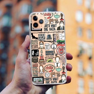 The Office TV Show Doodles Clear iPhone 17/16/15 Case