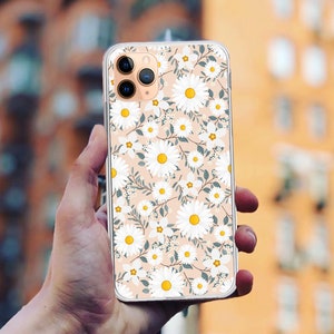 Daisy Floral iPhone Case: Soft TPU Silicone Cover