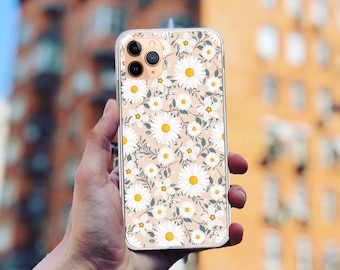 Daisy Floral iPhone Case: Soft TPU Silicone Cover