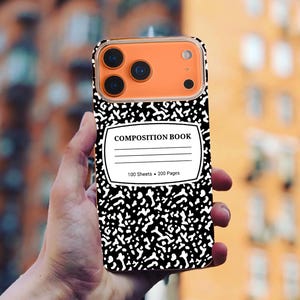 Composition Notebook Phone Case - Etsy Composition Notebook Phone Case - Etsy