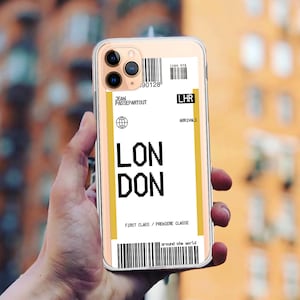 London Travel Ticket Handyhülle: Klares stoßfestes TPU