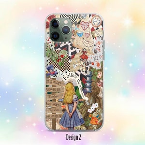 Custodia per iPhone Alice nel Paese delle Meraviglie: cover trasparente in TPU