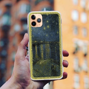 Starry Night Over the Rhone iPhone Case: Clear TPU Cover