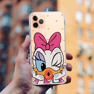 Daisy Duck iPhone Case: Clear Silicone Cover, Funny Gift