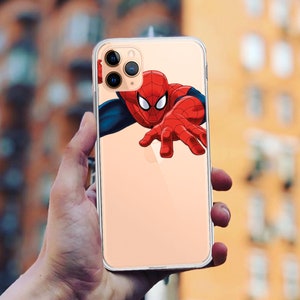 Spider Superhero Clear Phone Case: for iPhone 17 16 15, for Samsung, Pixel