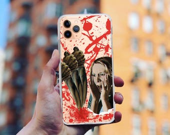 Halloween Horror mask Stylish Case: for iPhone 17/16/15 Clear Silicone Cover