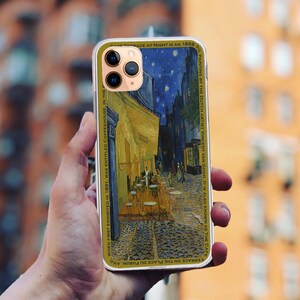 Van Gogh Cafe Terrace at Night iPhone Case: Clear TPU Cover