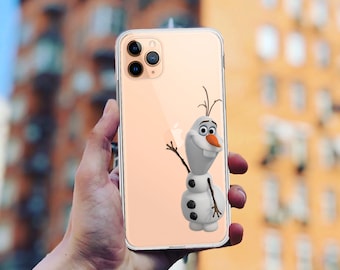 Olaf Frozen Clear Phone Case: iPhone, for Samsung, Pixel Silicone Cover