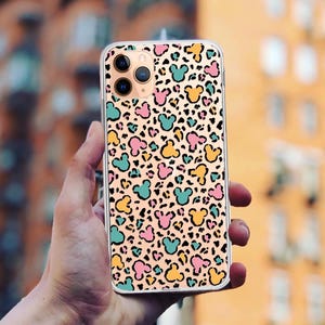 Custodia leopardata per iPhone 16 Pro Max 15 14 13 12 mini Xr se 2020 mouse Cover per Samsung S24 S23 fe Ultra Plus custodia Google Pixel 9xl 8 7 6
