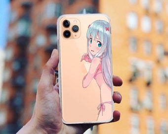 Anime Girl Clear Phone Case: Flexible TPU Silicone Cover