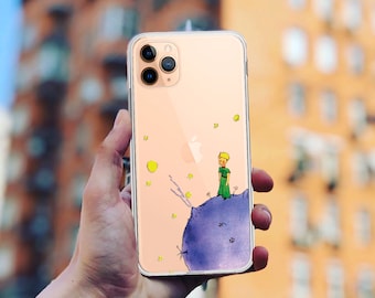 Funda para teléfono del Principito: TPU transparente, para Galaxy, Pixel y iPhone