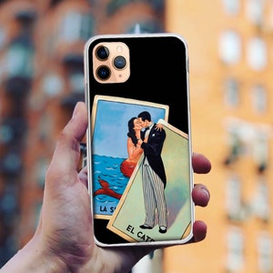 Loteria Mexican Woman Phone Case: Clear TPU Cover