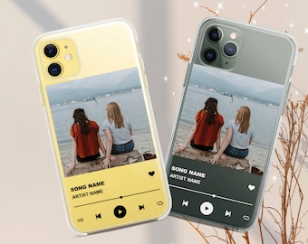 Custom Music Plaque Phone Case: Song Cover Gift iPhone & for Samsung