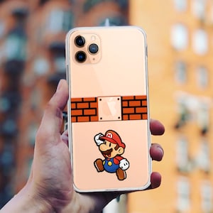 Custodia per iPhone Game Bros: divertente cover trasparente in silicone