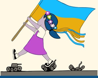 Ukraine svg Flag Blue Yellow Ukrainian children art svg, Ukrainian girl svg file for printing, Digital File