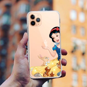 Schneewittchen und die Sieben Zwerge Hülle für iPhone 15 14 13 X 15 Pro 16 Pro Max mini Xr 8 Geschenke Klare Handy für Samsung S24 S23 Silikonhülle