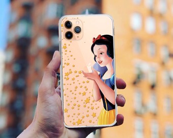 Snow White iPhone Case: Clear TPU, Wireless Charging Compatible
