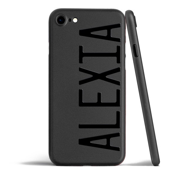 Personalized iPhone case X 12 11 Pro Max Xr 7 8 6 6s plus 5 5s se 2 2020 5se 4 4s Custom Name Design black matte