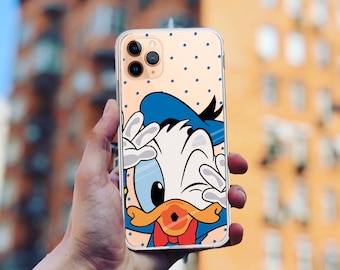 Donald Duck iPhone Case: Funny Clear Silicone Cover