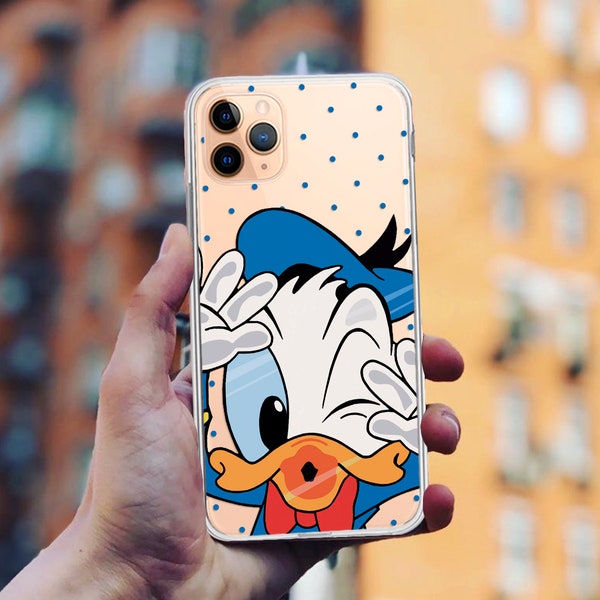 Donald case for iPhone 15 14 13 Pro Max X 12 11 Pro Max Xr 8 plus Funny Gifts Clear Cell Silicone Cover for Samsung Google Pixel 7