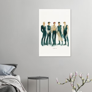 Illustrazione di moda del concerto di lancio di SB19 Simula At Wakas / Stampa artistica da parete P-Pop / Poster del merchandising A'TIN / Poster su carta opaca di qualità museale