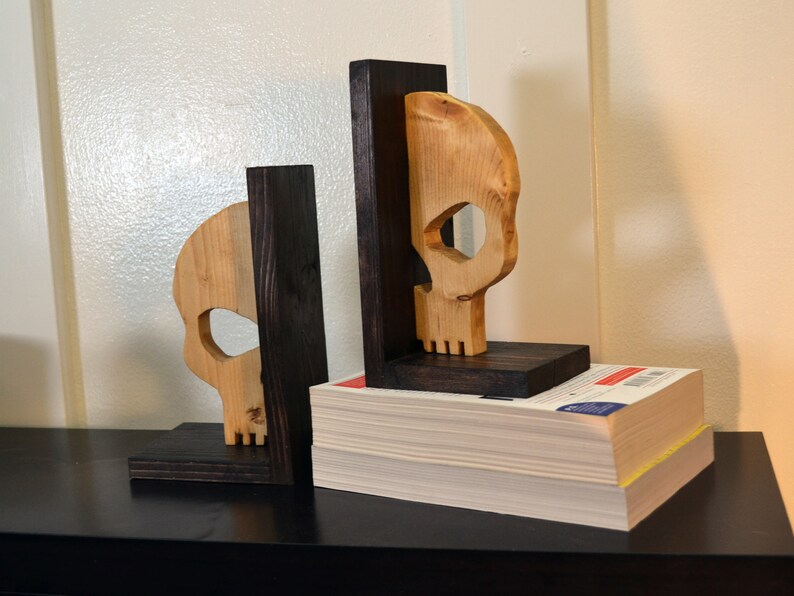 Skull Bookends Dark Academia Office Book Lover Gift Gothic Etsy Australia