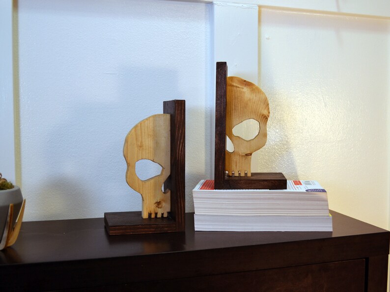 Skull Bookends Dark Academia Office Book Lover Gift Gothic Etsy Australia