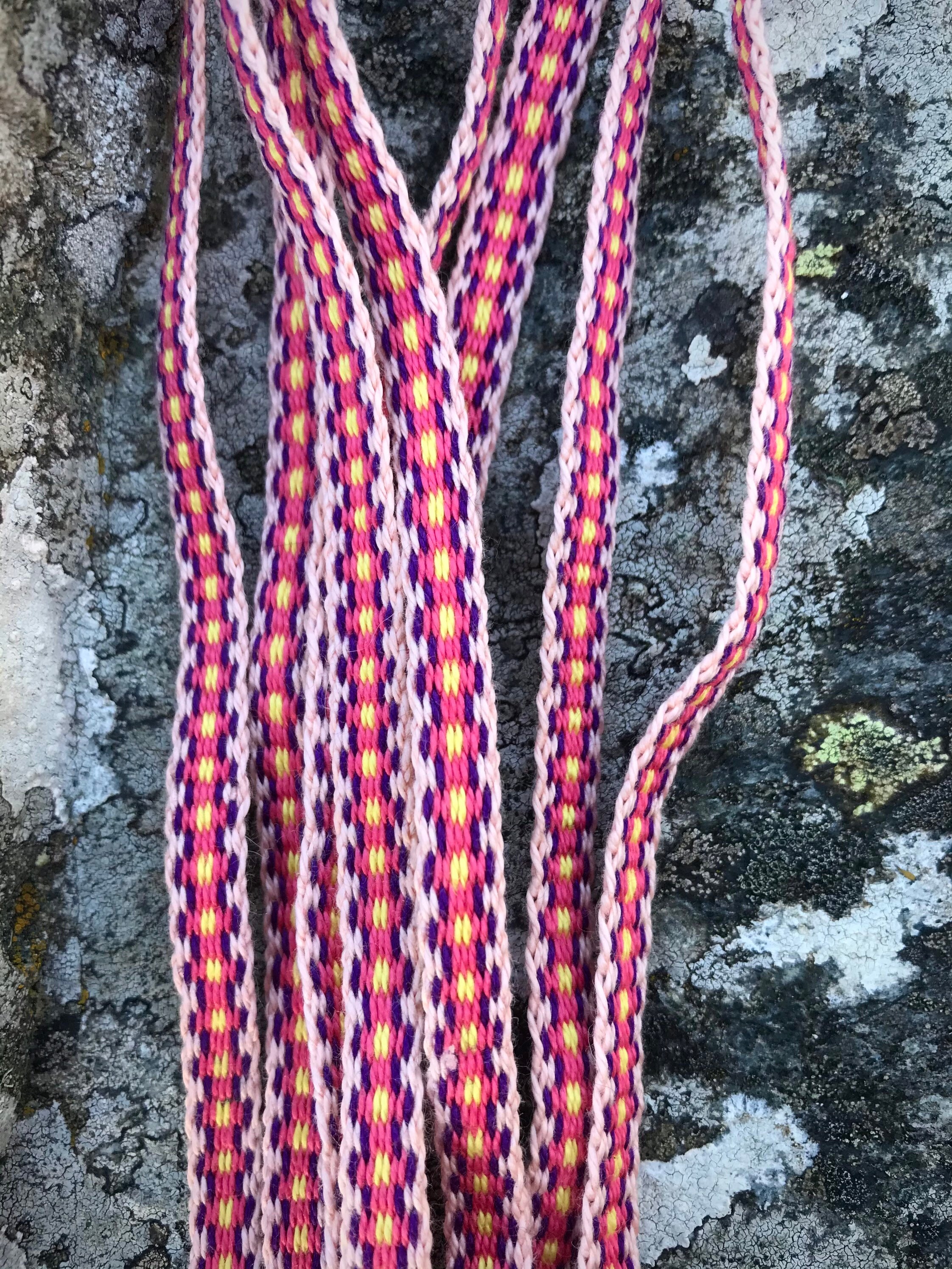 Hand woven colourful patterned shoelaces Etsy