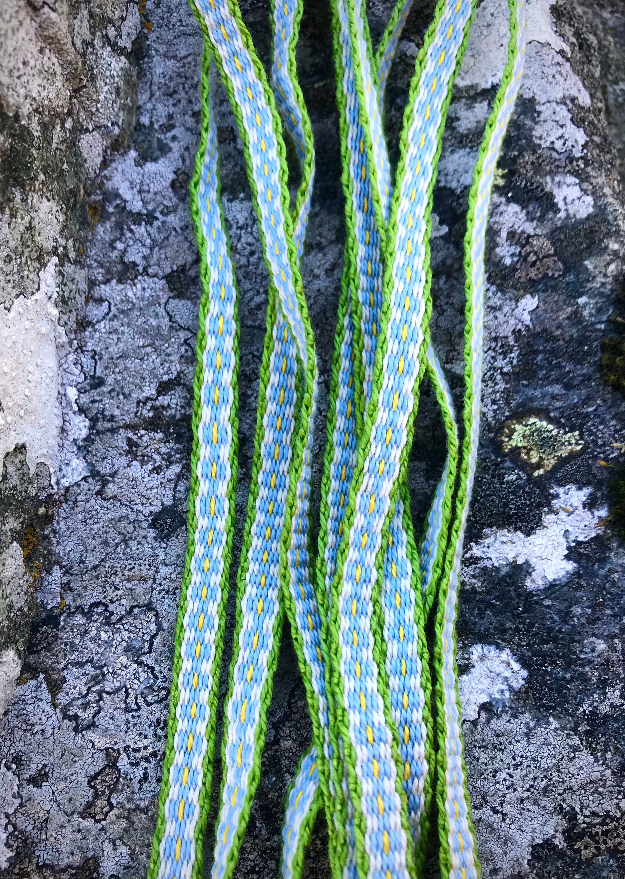 Hand woven colourful patterned shoelaces Etsy
