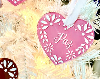 Barro-Inspired Heart Ornament Digital File - DIY Mexican-Inspired Decor