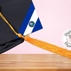 Bandeira de El Salvador para boné de formatura