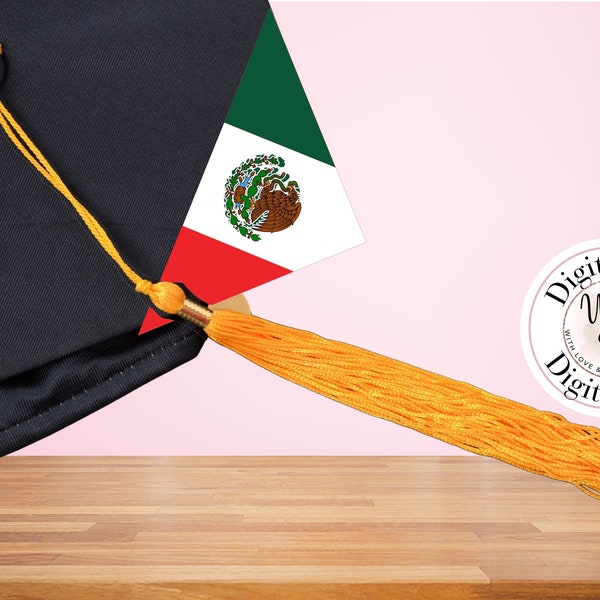 Mexico flag for grad cap topper