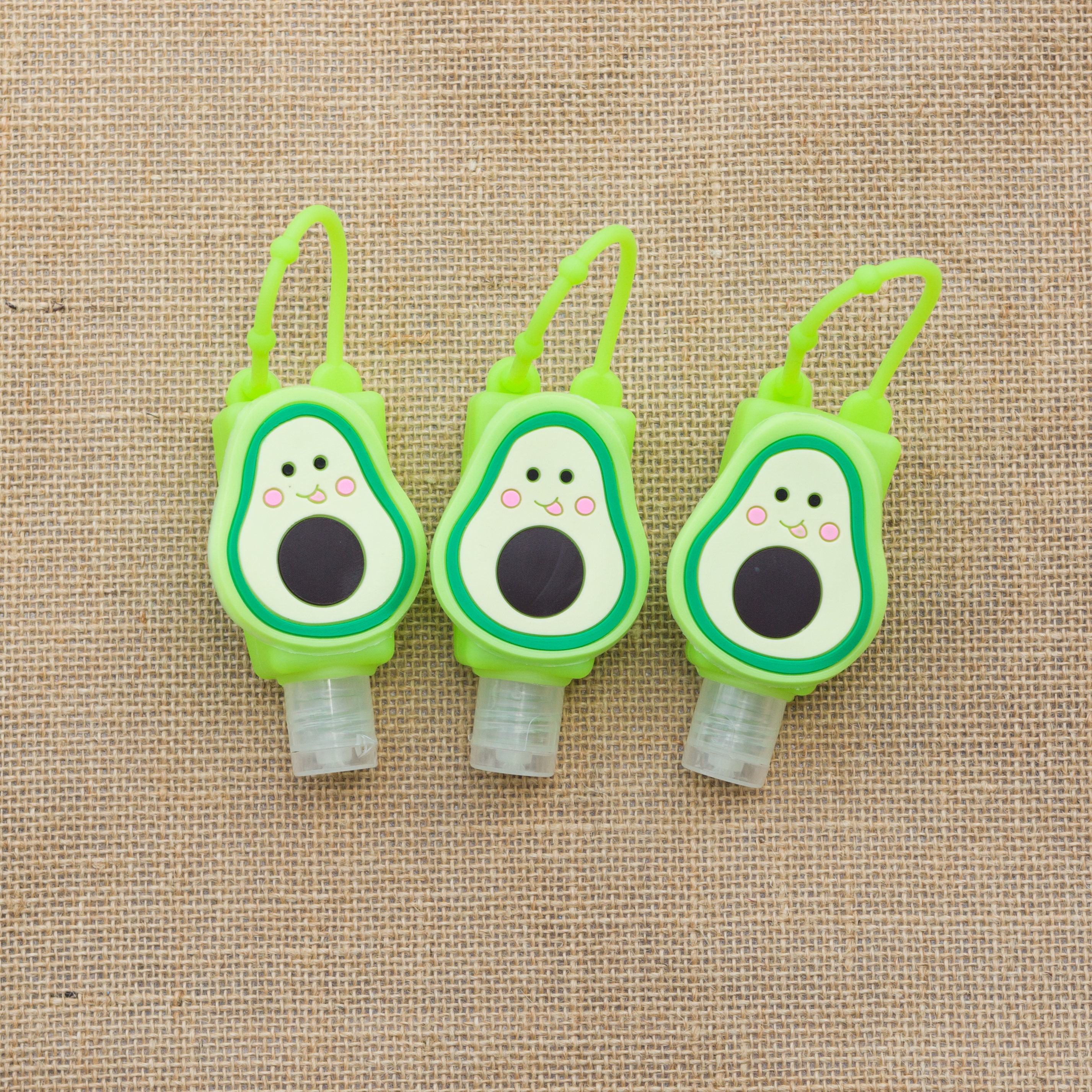 Cute Avocado Silicon Hand Sanitizer Holder Keychain with Etsy