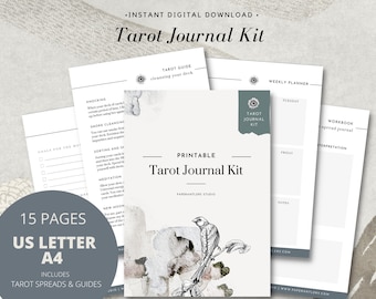 Tarot Journal Kit / Printable, Digital, Journal, Grimoire