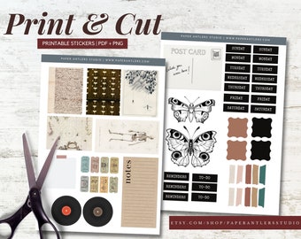 celestial blush bullet journal planner kit printable etsy
