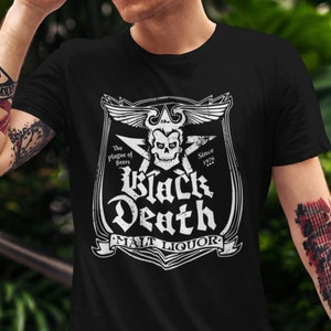 Black death t shirt johnny fever clearance