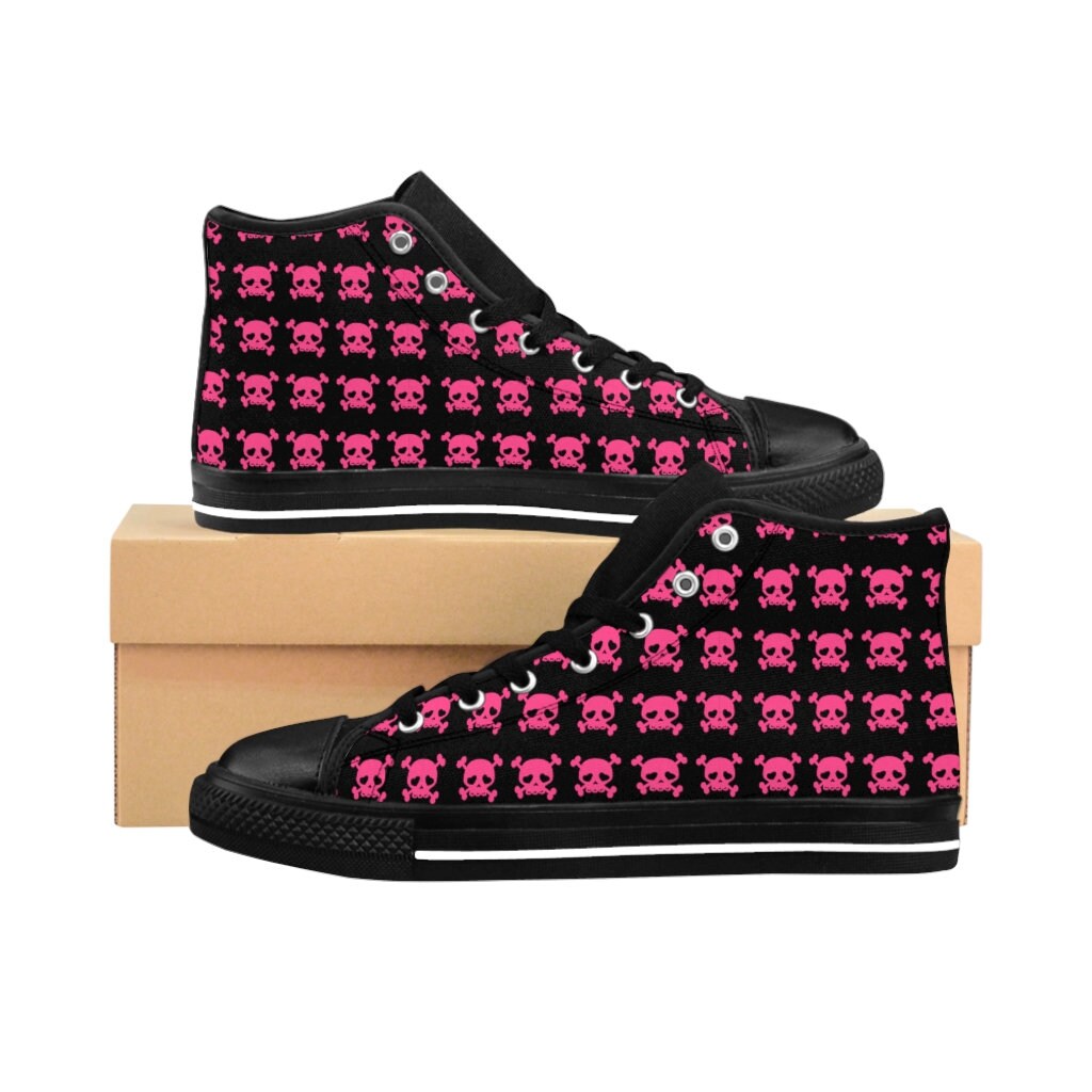 pink skull converse