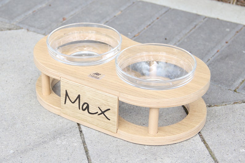Personalised pet bowl stand cat bowl dog bowl Etsy