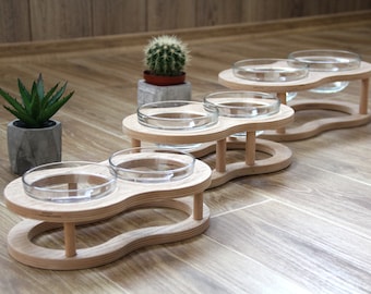 Raised Pet Bowls for Cats and Dogs Raised Pet Dish Food and Water Bowls for Small to Medium Dogs and Cats  Double Cat Dog Bowls Elevated